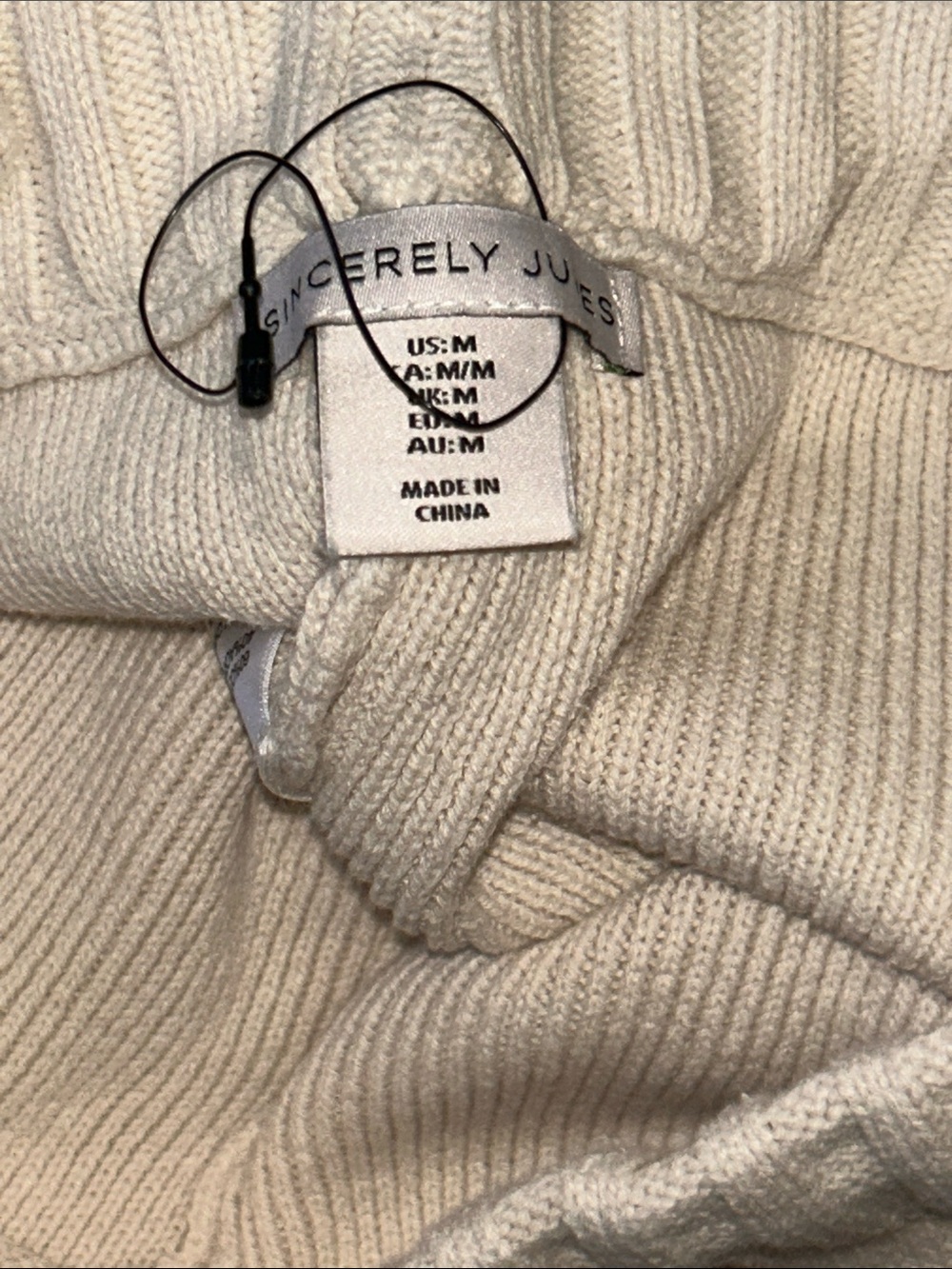 Sincerely Jules Cream Knit Tank & Wide-Leg Lounge Pants Set - Picture 3 of 4